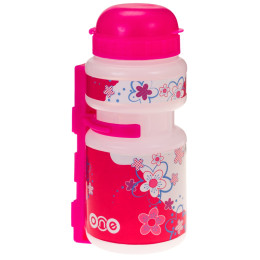 Kindertrinkflasche Just One One Smile rosa Transparent/Pink
