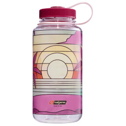 Flasche Nalgene Wide Mouth 1l Clear Stained Glass rosa clear