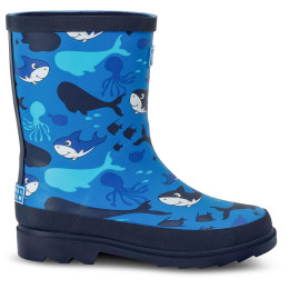 Kinderstiefel Regatta Mudplay II Junior 4DT blau Bubbles the Shark Blue Print