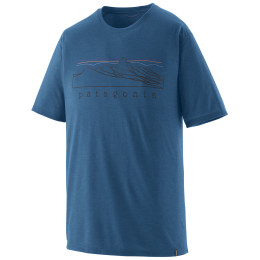 Herren-T-Shirt Patagonia Men's Capilene Cool Trail Shirt - Stratapeaks blau Aquatic Blue