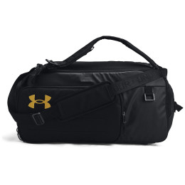 Sporttasche Under Armour Contain Duo MD BP Duffle schwarz Black/Metallic Gold