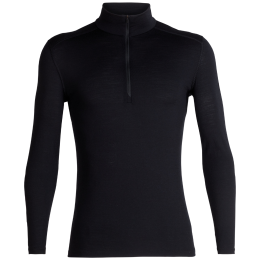 Herren Funktions-Sweatshirt Icebreaker M 200 Oasis LS Half Zip schwarz Black