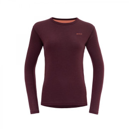 Damen-Funktionsshirt Devold Multi Sport Merino 190 Shirt Wmn weinfarbe PORT