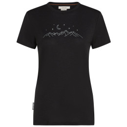 Damen-Funktionsshirt Icebreaker W Mer 150 Tech Lite SS Tee Sparkling Sta schwarz BLACK