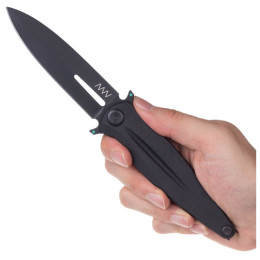 Messer Acta non verba Z400 Liner Lock, G10, Black, Plain Edge schwarz Black