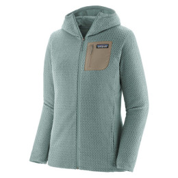 Damen Funktions-Sweatshirt Patagonia R1 Air Full Zip Hoody hellblau Thermal Blue