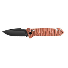 Klappmesser TB OUTDOOR Cac S200 French Army Knife Textured G10 Serrated orange