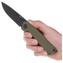 Klappmesser Acta non verba Z200 BB DLC/G10 grün/schwarz DLC/Olive