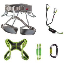 Klettersteigset Ocún Via Ferrata Twist+Chest Set grau GreySil/Gr