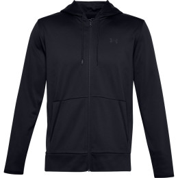 Herren-Sweatshirt Under Armour Fleece FZ Hoodie schwarz Black//Black