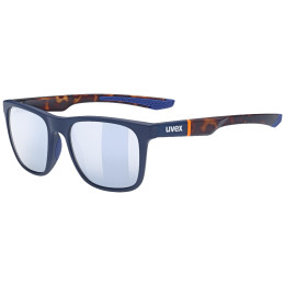 Sonnenbrille Uvex lgl 42 blau/rot BlueMatHavanna/LitemirrorSilverT