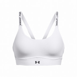 Büstenhalter Under Armour Infinity Mid 2.0 Bra weiß/schwarz white/black