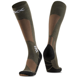 Kniestrümpfe X-Socks Ski Discover Merino Otc gelb SAND/DARK SAND