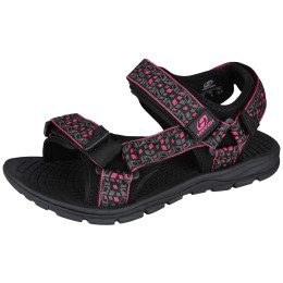Damensandalen Hannah Feet (cube) schwarz/rosa Jazzy(Cube)