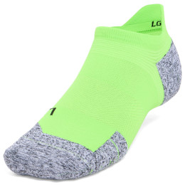 Socken Under Armour AD Run Cushion 1pk NS Tab grün Hyper Green / Hyper Green / Reflective