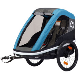 Fahrradanhänger Hamax Avenida twin petrolfarbe