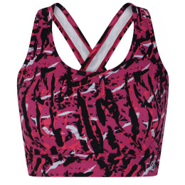 Sport-BH Dare 2b Swift II Bra rosa Neon Pink Zebra Print