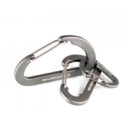 Karabiner LifeVenture Karabiners (3 Pack) grau