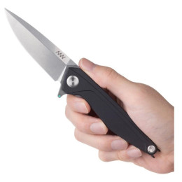 Klappmesser Acta non verba Z300 BB Stonewash/G10/Liner Lock schwarz BLACK