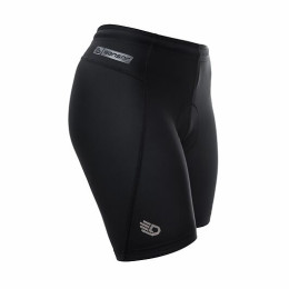 Damen-Radhose Sensor Cyklo Entry True Black schwarz