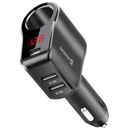 Auto-Adapter Swissten Car Adapter Compact 108W - 216W schwarz
