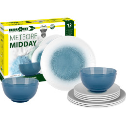Geschirrset Brunner Midday Meteore hellblau