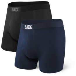 Boxershorts Saxx Ultra Boxer Brief Fly 2Pk schwarz/blau Black/NavyPack