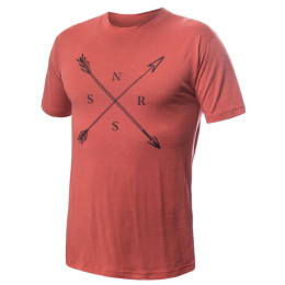 Herren-Funktionsshirt Sensor Merino Active SNSR rot/orange terracotta