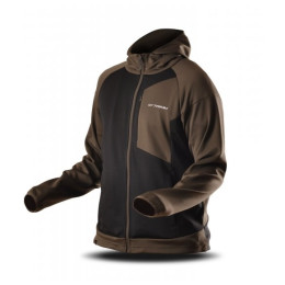 Herren Funktions-Sweatshirt Trimm BART grün khaki/ black
