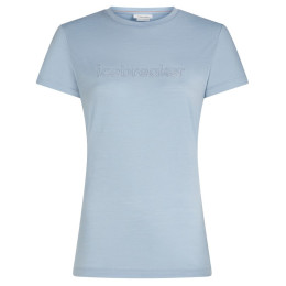 Damen-Funktionsshirt Icebreaker Women M 150 Tech Lite SS Tee IBStitchlin hellblau Zinc Blue