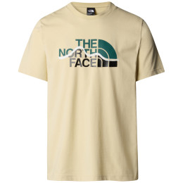 Herren-T-Shirt The North Face M S/S Mountain Line Tee beige/grün Gravel