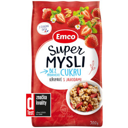 Müsli Emco Super Müsli ohne Zuckerzusatz mit Erdbeeren 500 g