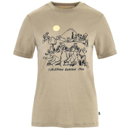 Damen-T-Shirt Fjällräven Hoja Lugnt Wool T-shirt W