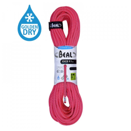Kletterseil Beal Joker 9,1 mm (50 m) Golden Dry orange ORANGE