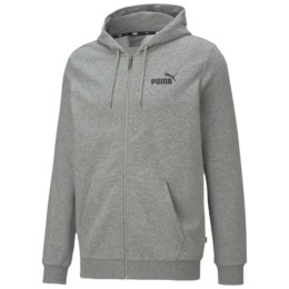 Herren-Sweatshirt Puma ESS Small Logo FZ Hoodie TR grau/weiß gray