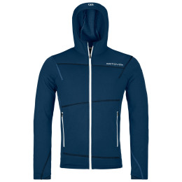 Herren Funktions-Sweatshirt Ortovox Fleece Light Hoody M dunkelblau deep ocean