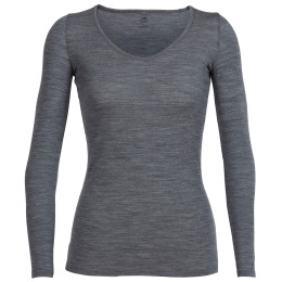 Damen-T-Shirt Icebreaker W Siren LS Sweetheart grau GritstoneHthr