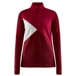 Damen-Funktionsshirt Craft ADV Nordic Wool HZ rot RhubarbMachine