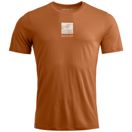 Herren-Funktionsshirt Ortovox 120 Cool Tec Abstract hellbraun Bristle Brown