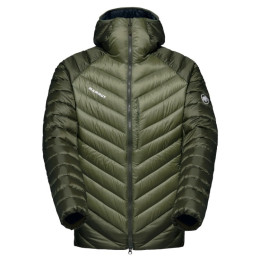 Herren-Daunenjacke Mammut Broad Peak IN Hooded Jacket Men dunkelgrün marsh-dark marsh