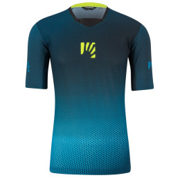 Herren-T-Shirt Karpos Val Di Dentro Tee hellblau Black/ Enamel Blue/Yellow Fluo