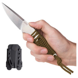 Messer Acta non verba P100 Stonewash/Sand braun Sand