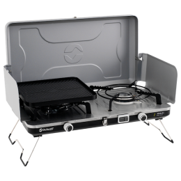 Campingkocher Outwell Merapi Pro Duo Deluxe silber Silver Grey