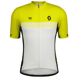 Herren Radtrikot Scott Jersey M's RC Team SS gelb/weiß sulphur yellow/white