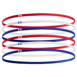 Stirnbänder Under Armour W Mini Elastic 6PK rot Red / / White