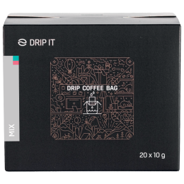 Kaffee Drip it Mix - Brazil, Nicaragua 20x10 g grau šedá