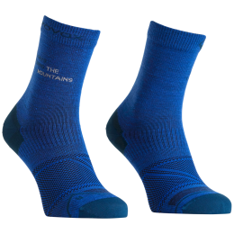 Herren-Merinosocken Ortovox Alpine Light Comp Mid Socks M hellblau Blue Note