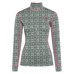 Damen Funktions-Sweatshirt Kari Traa Rose Half Zip Baselayer Top grün Sag