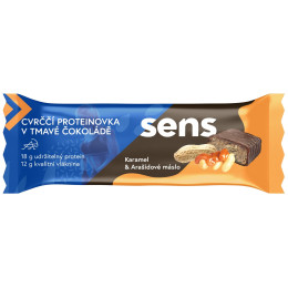 Riegel Sens Cricket Proteinriegel in dunkler Schokolade – Karamell und Erdnussbutter (60 g)