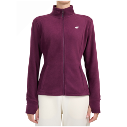 Damen-Sweatshirt 4F Fleece F479 weinfarbe Burgundy